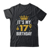 It's My 17th Birthday Idea For 17 Years Old Man And Woman Shirt & Tank Top | teecentury