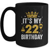 It's My 22nd Birthday Idea For 22 Years Old Man And Woman Mug | teecentury