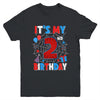 It's My 2nd Birthday Spider Web Theme Party 2 Years Old Boys Youth Shirt | teecentury