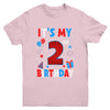 It's My 2nd Birthday Spider Web Theme Party 2 Years Old Boys Youth Shirt | teecentury