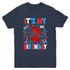It's My 2nd Birthday Spider Web Theme Party 2 Years Old Boys Youth Shirt | teecentury