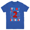It's My 2nd Birthday Spider Web Theme Party 2 Years Old Boys Youth Shirt | teecentury