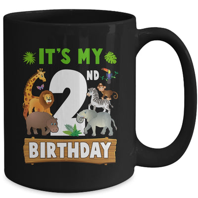It's My 2nd Birthday Zoo Jungle Safari 2 Years Old Birthday Mug | teecentury