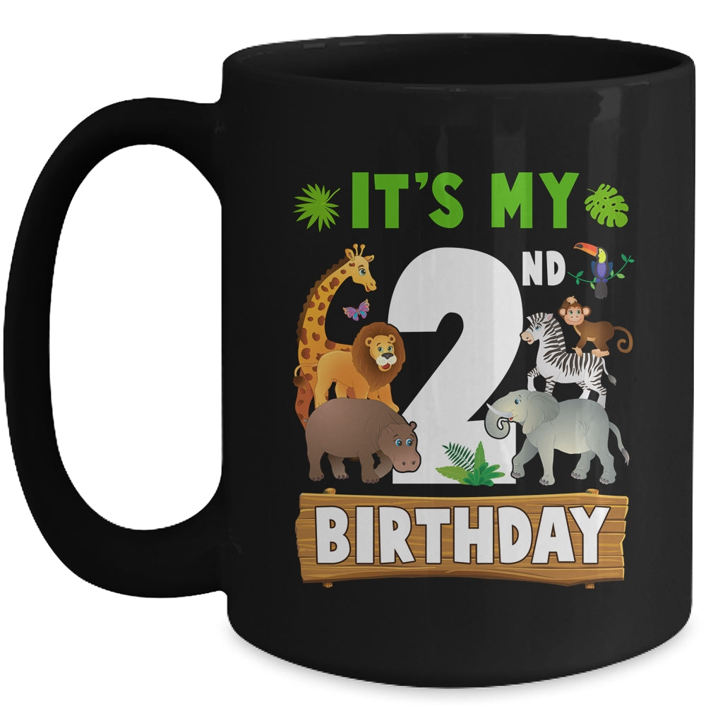 It's My 2nd Birthday Zoo Jungle Safari 2 Years Old Birthday Mug | teecentury
