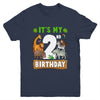It's My 2nd Birthday Zoo Jungle Safari 2 Years Old Birthday Youth Shirt | teecentury