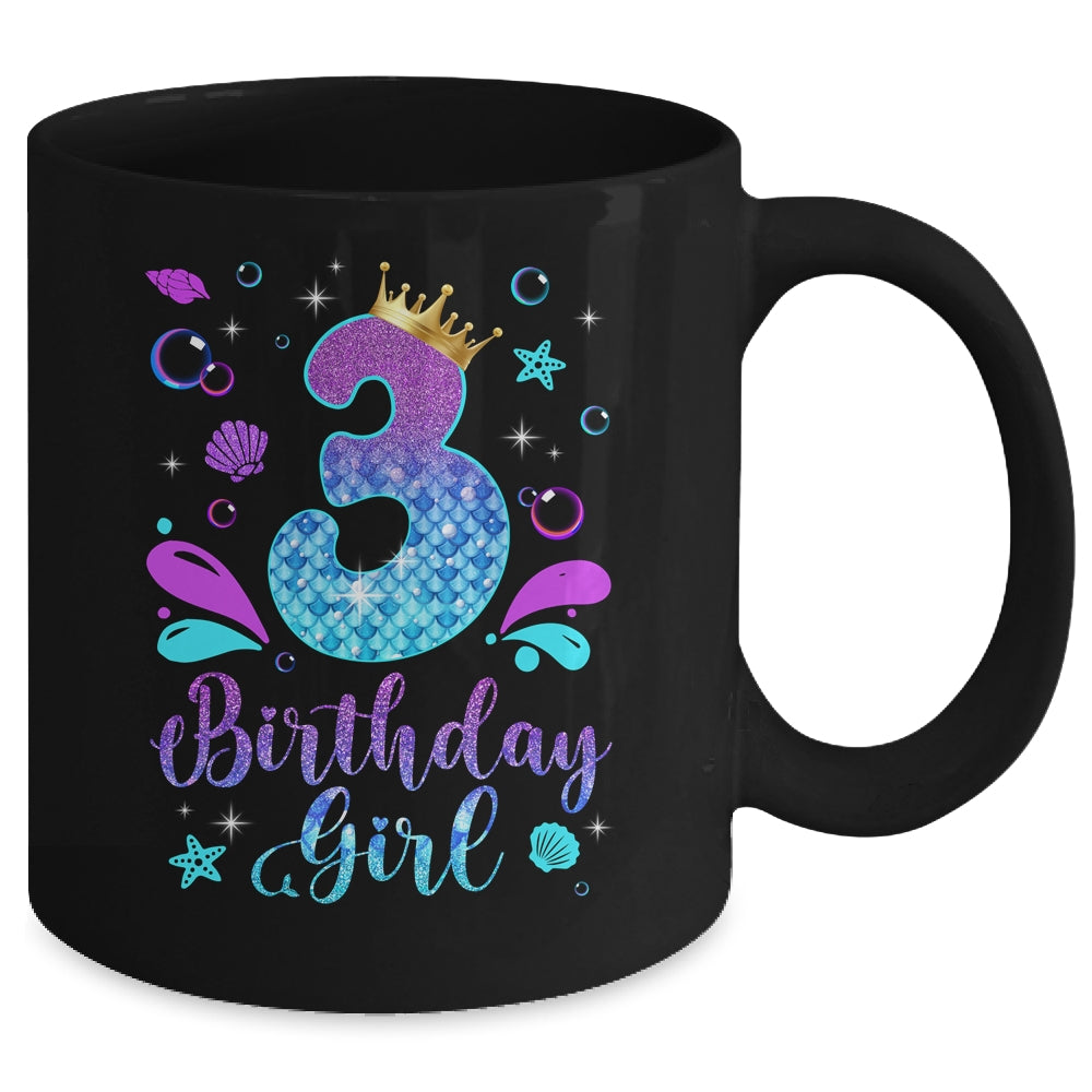 It's My 3rd Bday Mermaid Funny Birthday Girls 3 Years Old Mug | teecentury