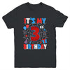It's My 3rd Birthday Spider Web Theme Party 3 Years Old Boys Youth Shirt | teecentury