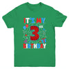 It's My 3rd Birthday Spider Web Theme Party 3 Years Old Boys Youth Shirt | teecentury