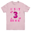 It's My 3rd Birthday Spider Web Theme Party 3 Years Old Girl Youth Shirt | teecentury