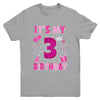 It's My 3rd Birthday Spider Web Theme Party 3 Years Old Girl Youth Shirt | teecentury