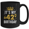 It's My 42nd Birthday Idea For 42 Years Old Man And Woman Mug | teecentury