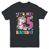 It's My 5th Birthday Unicorn Girls Funny 5 Year Old Youth Shirt | teecentury