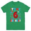 It's My 6th Birthday Spider Web Theme Party 6 Years Old Boys Youth Shirt | teecentury