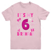 It's My 6th Birthday Spider Web Theme Party 6 Years Old Girl Youth Shirt | teecentury