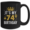 It's My 74th Birthday Idea For 74 Years Old Man And Woman Mug | teecentury