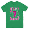It's My 7th Birthday Spider Web Theme Party 7 Years Old Girl Youth Shirt | teecentury