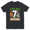 It's My 7th Birthday Zoo Jungle Safari 7 Years Old Birthday Youth Shirt | teecentury
