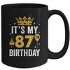 It's My 87th Birthday Idea For 87 Years Old Man And Woman Mug | teecentury
