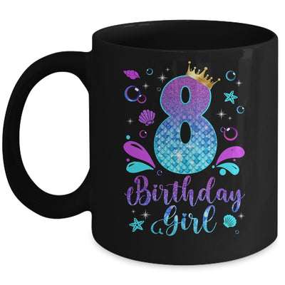 It's My 8th Bday Mermaid Funny Birthday Girls 8 Years Old Mug | teecentury