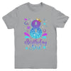It's My 8th Bday Mermaid Funny Birthday Girls 8 Years Old Youth Shirt | teecentury