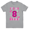 It's My 8th Birthday Spider Web Theme Party 8 Years Old Girl Youth Shirt | teecentury