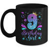 It's My 9th Bday Mermaid Funny Birthday Girls 9 Years Old Mug | teecentury