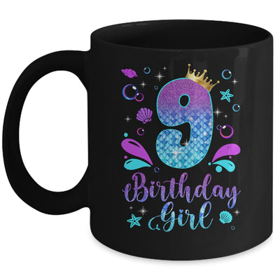 It's My 9th Bday Mermaid Funny Birthday Girls 9 Years Old Mug | teecentury