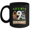 It's My 9th Birthday Zoo Jungle Safari 9 Years Old Birthday Mug | teecentury
