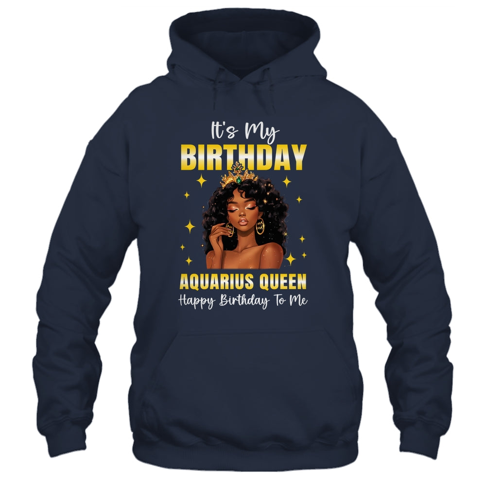 It's My Birthday Aquarius Queen Women Girl Zodiac Sign Shirt & Tank Top | teecentury