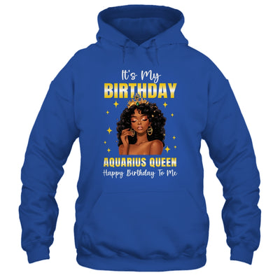 It's My Birthday Aquarius Queen Women Girl Zodiac Sign Shirt & Tank Top | teecentury
