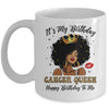 It's My Birthday Cancer Queen African American Women Mug | teecentury