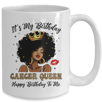 It's My Birthday Cancer Queen African American Women Mug | teecentury