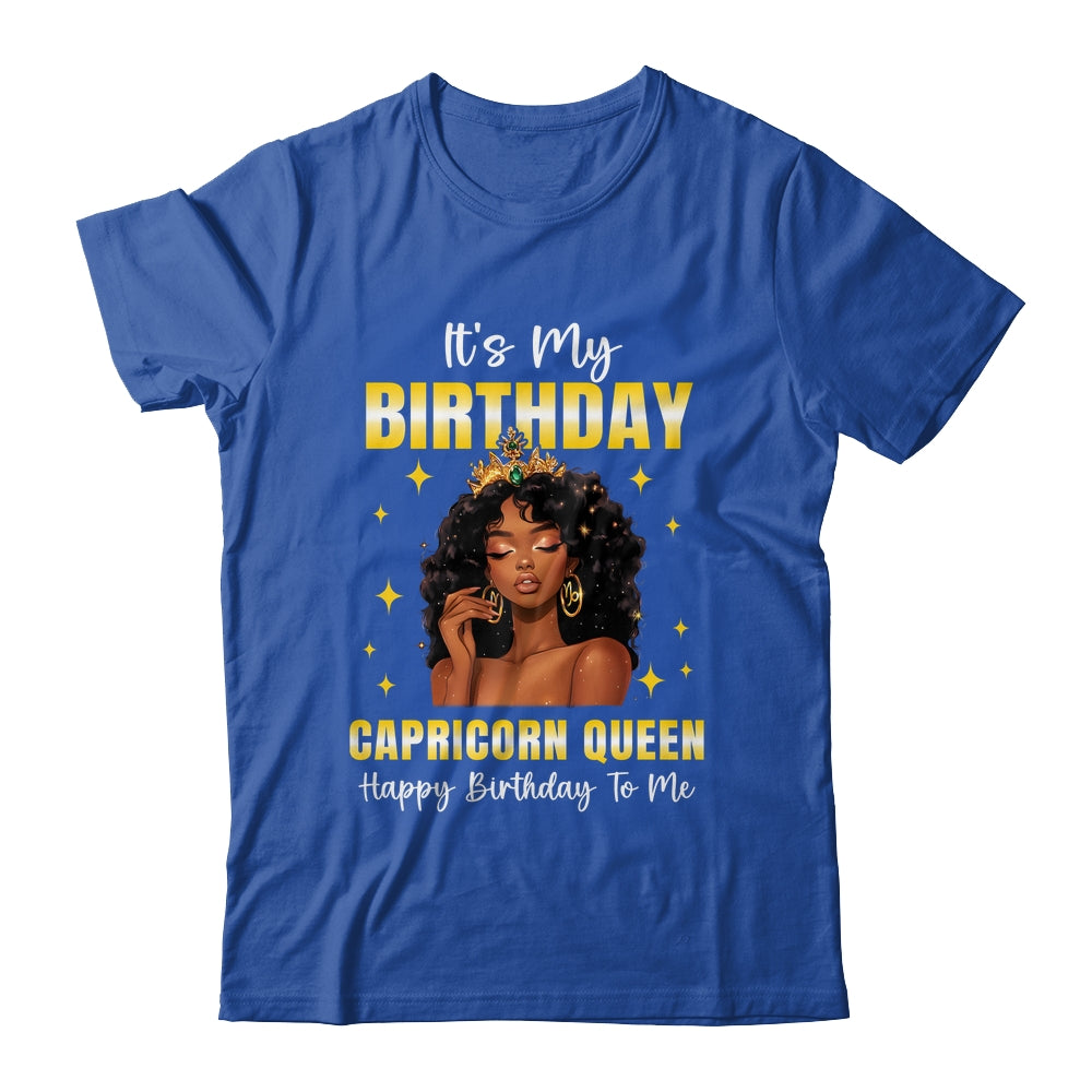 It's My Birthday Capricorn Queen Women Girl Zodiac Sign Shirt & Tank Top | teecentury
