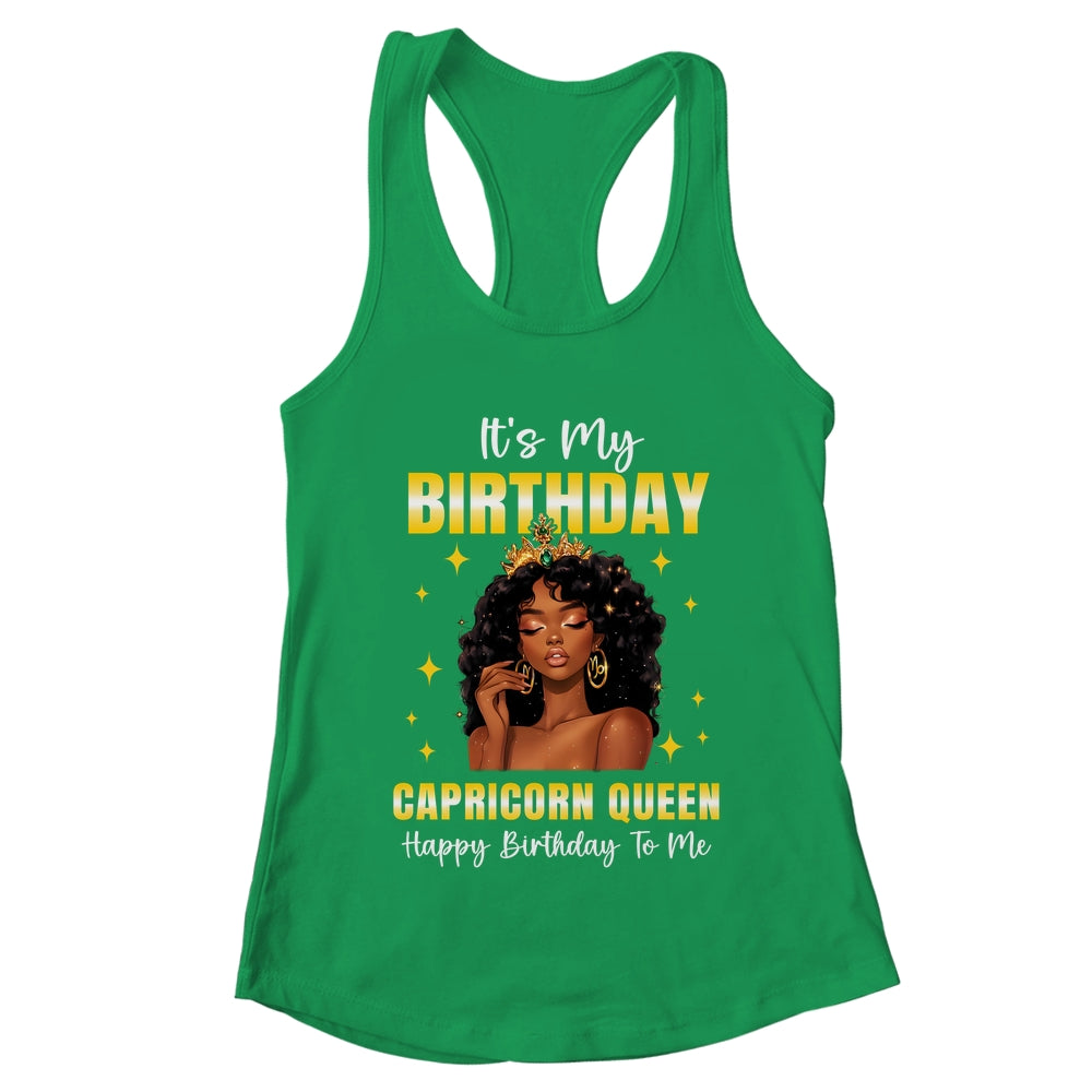 It's My Birthday Capricorn Queen Women Girl Zodiac Sign Shirt & Tank Top | teecentury