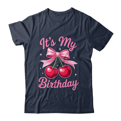 It's My Birthday Coquette Bow Cherry Birthday Girls Women Shirt & Hoodie | teecentury