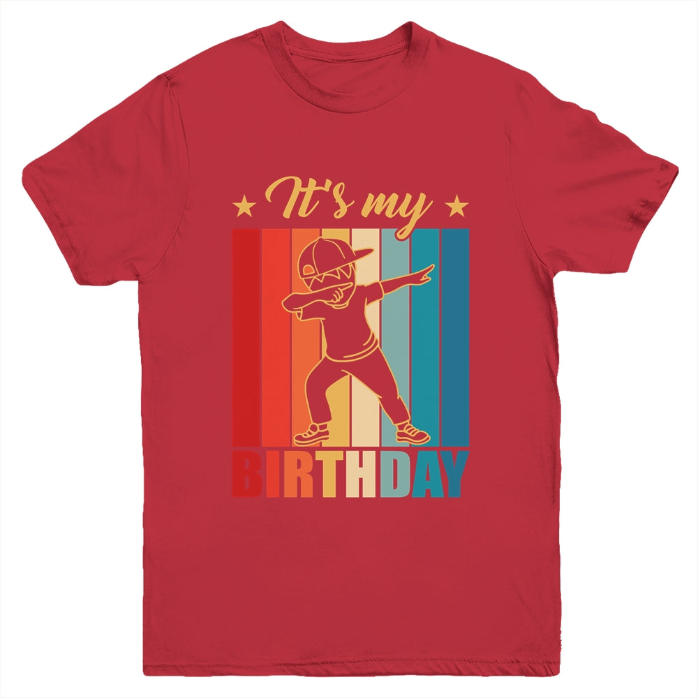 It's My Birthday For Boys Girls Birthday Dabbing Youth Shirt | teecentury