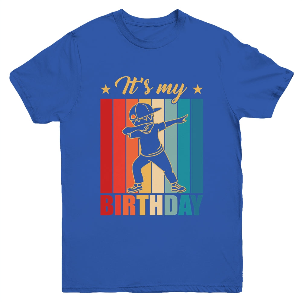It's My Birthday For Boys Girls Birthday Dabbing Youth Shirt | teecentury