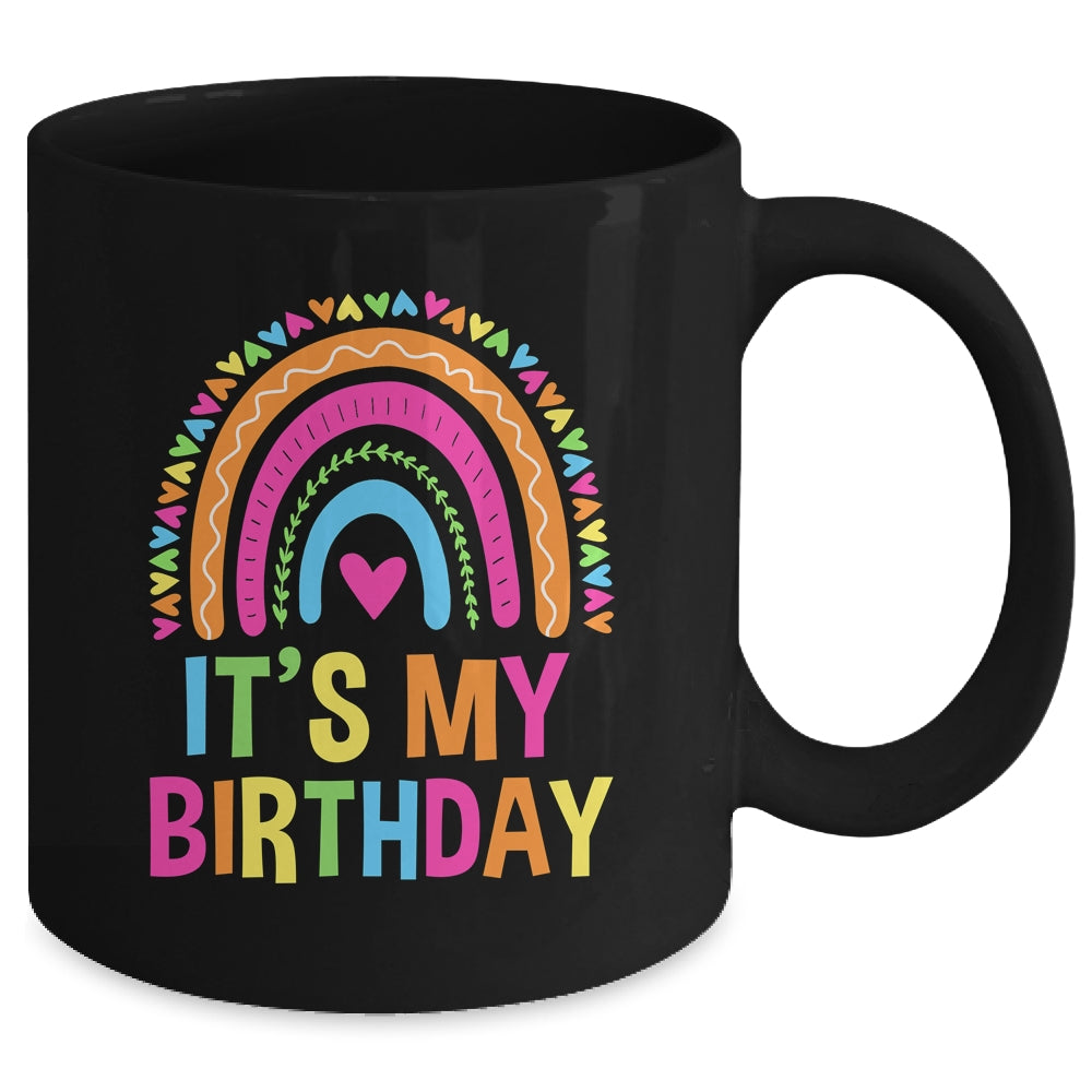 It's My Birthday For Women Teens Girls Rainbow Mug | teecentury