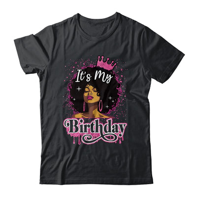 It's My Birthday Queen Afro Natural Hair Black Women Shirt & Tank Top | teecentury