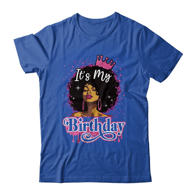 It's My Birthday Queen Afro Natural Hair Black Women Shirt & Tank Top | teecentury