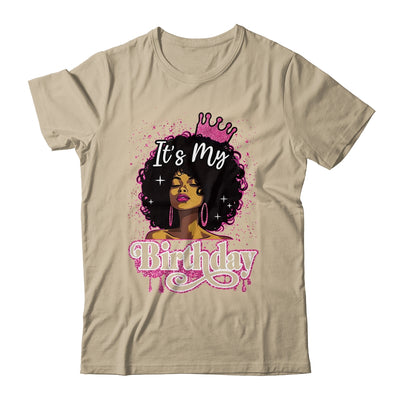 It's My Birthday Queen Afro Natural Hair Black Women Shirt & Tank Top | teecentury