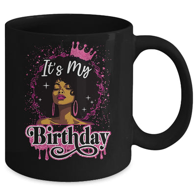 It's My Birthday Queen Afro Natural Hair Black Women Mug | teecentury