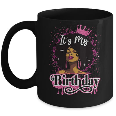 It's My Birthday Queen Afro Natural Hair Black Women Mug | teecentury