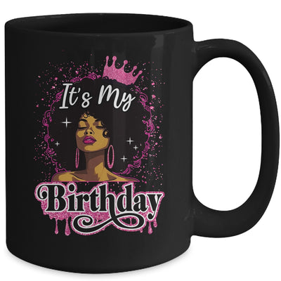 It's My Birthday Queen Afro Natural Hair Black Women Mug | teecentury