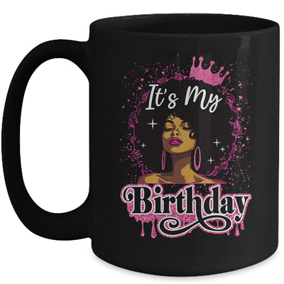It's My Birthday Queen Afro Natural Hair Black Women Mug | teecentury