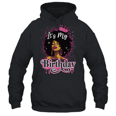 It's My Birthday Queen Afro Natural Hair Black Women Shirt & Tank Top | teecentury