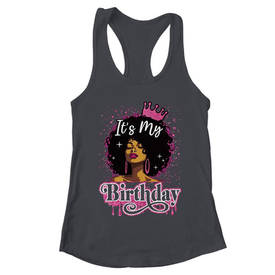 It's My Birthday Queen Afro Natural Hair Black Women Shirt & Tank Top | teecentury