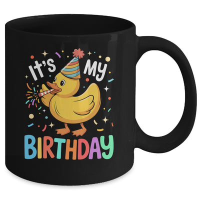 It's My Birthday Rubber Duck Lover Kids Girls Boys Bday Mug | teecentury