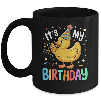 It's My Birthday Rubber Duck Lover Kids Girls Boys Bday Mug | teecentury