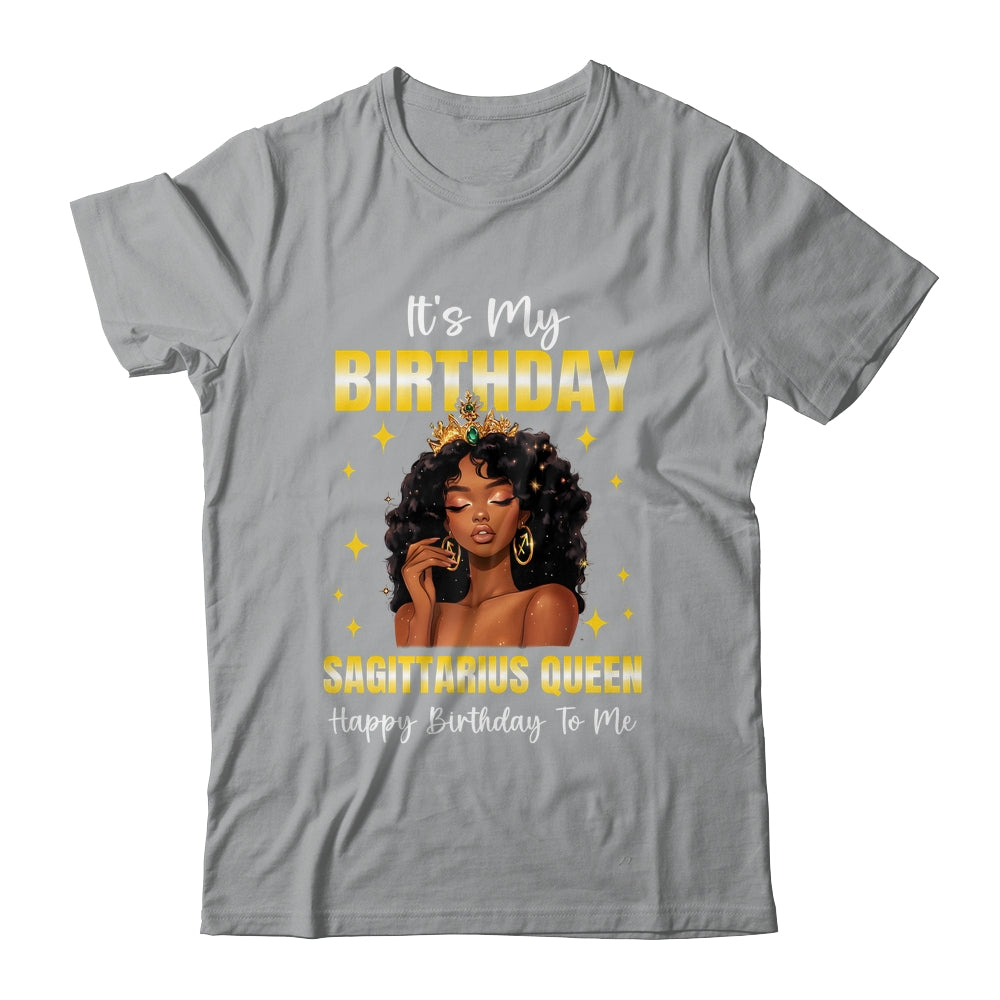 It's My Birthday Sagittarius Queen Women Girl Zodiac Sign Shirt & Tank Top | teecentury